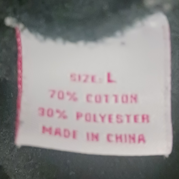 Romeo and Juliet Couture. Zip-up Hoodie. Sz L. Embroidered Patches. BLACK. Rare. - Picture 6 of 7